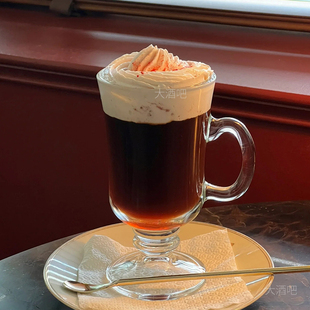 带把拿铁爱尔兰咖啡杯热红酒杯饮料杯玻璃水杯冰咖啡杯鸡尾酒杯子