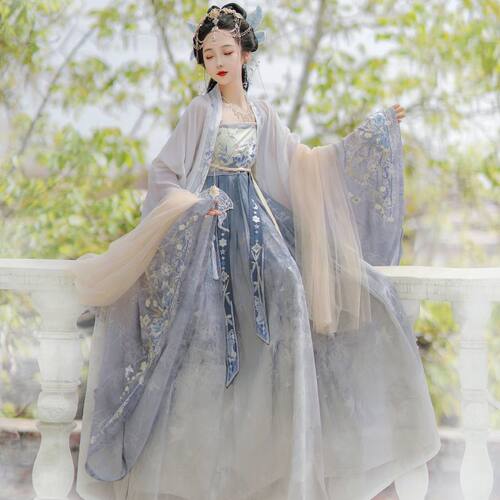 原创唐制诃子裙汉服女2026新款春夏季中国风改良版超仙气飘逸古装