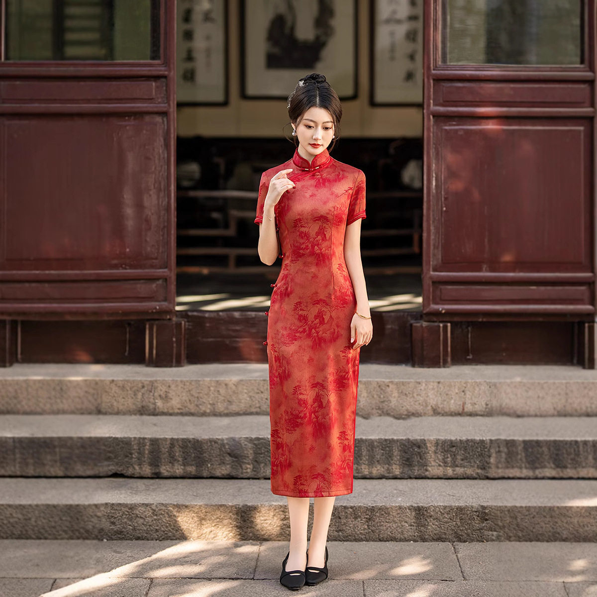 靓依铺旗袍春秋季新款2026改良新中式敬酒服新娘订婚礼服