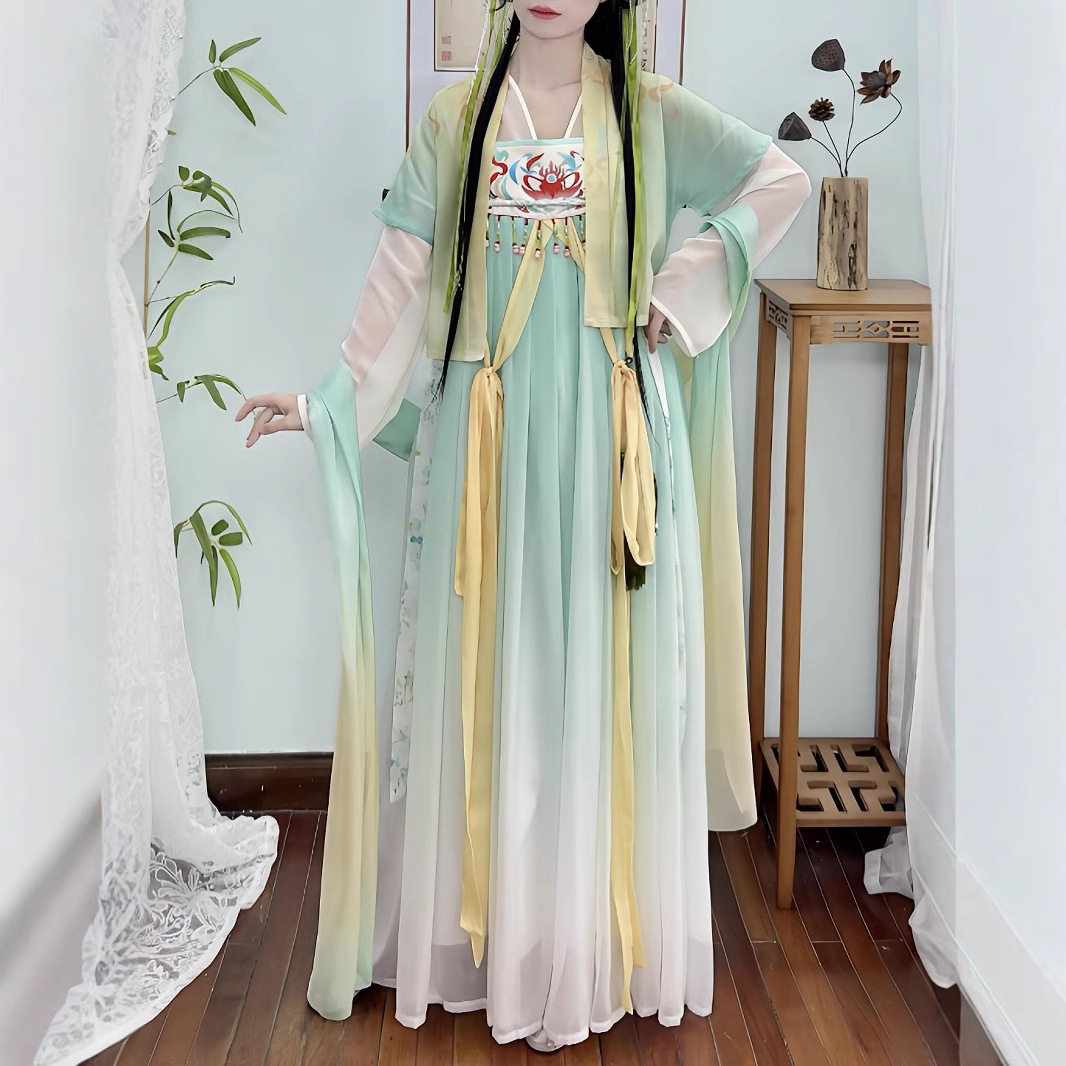 复刻汉服永夜星河黑莲花手册凌妙妙同款汉服古装古风日常齐胸襦裙