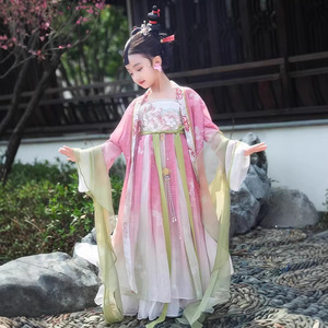 原创女童汉服2026新款古装中国风超仙儿童古风荷花仙子女宝宝唐装