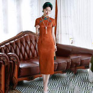 中式旗袍新款2026女新中式小个子改良年轻款气质修身显瘦春夏