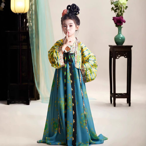 原创汉服女童古装2026新款中国风超仙唐装女宝宝儿童古风改良襦裙