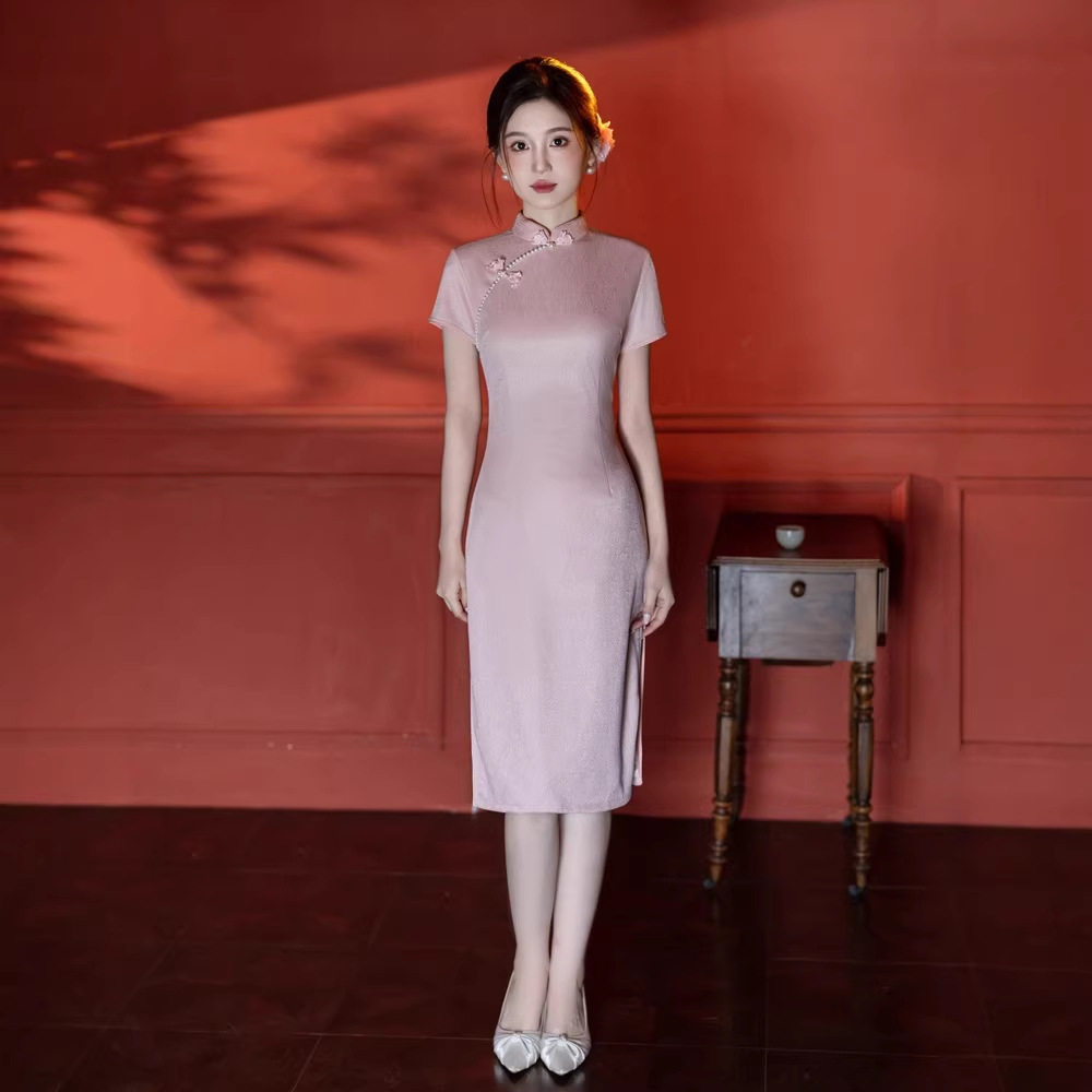 新中式旗袍女2026年新款春季高端气质日常可穿修身改良连衣裙中长