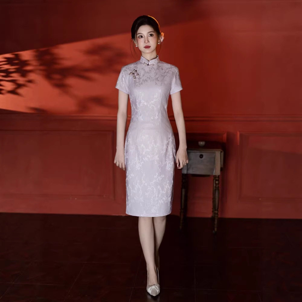 新中式旗袍女2026年新款春季高端气质日常可穿修身改良连衣裙中长