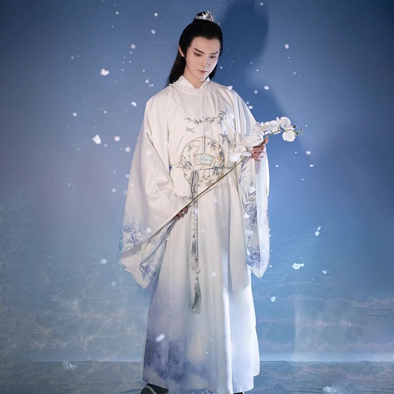 原创汉服2026新款唐制圆领袍套装中国风新款男款明制道袍男士唐装图片