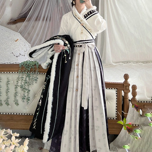 【如意】原创宋制加绒汉服冬装拜年套装 明制汉服女装同款