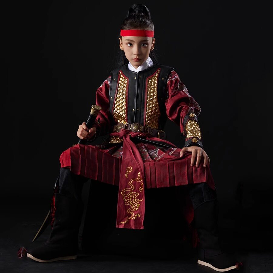 【长鸣武备】儿童山纹直身甲仿甲国潮真人可穿戴甲胄铠甲盔甲硬派