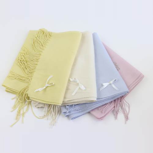 婴儿蓝色蝴蝶结伴娘冬季围巾包邮