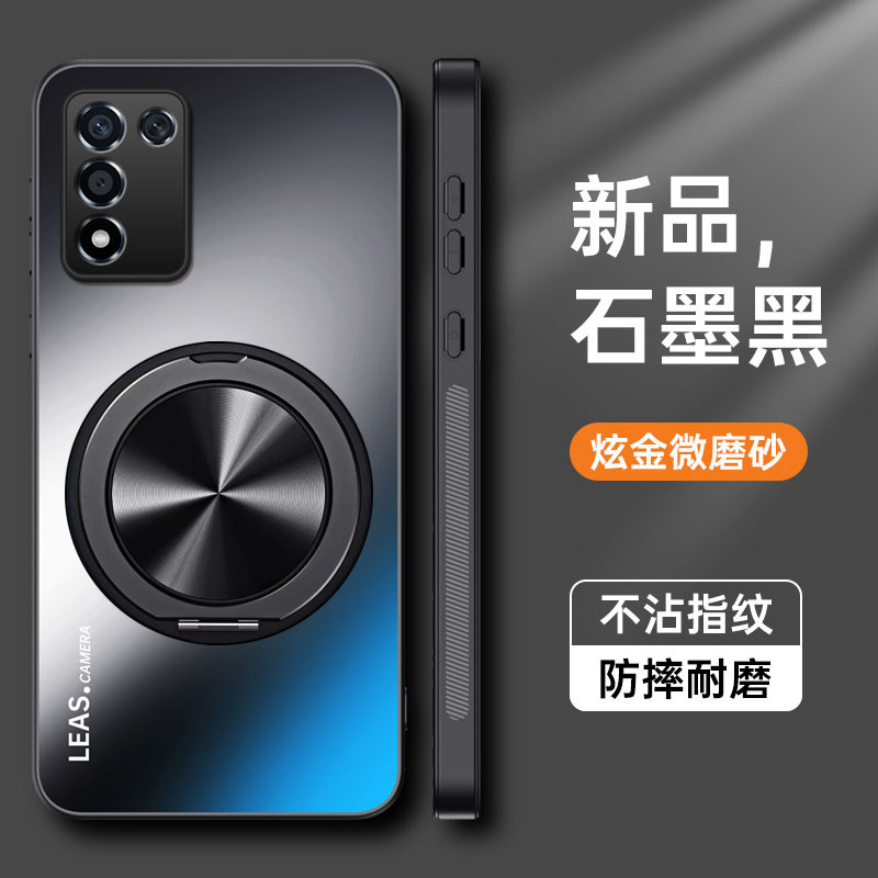 适用oppoK10活力版手机壳oppo保护套K10全包5G防摔opk磨砂opopk带支架板高级感PERM10男女新款钢化膜超薄磁吸