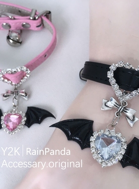 日系量产型配饰原宿翅膀水钻Y2K