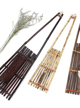 紫竹插花墙壁挂花器复古墙面装饰农家茶室挂件日式插花摆件工艺品