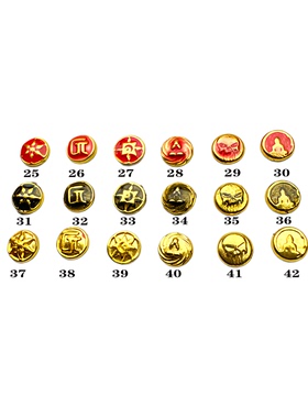 999黄金文玩金标星月菩提绿松石猴头镶嵌封底堵厚版金钉25-42厚