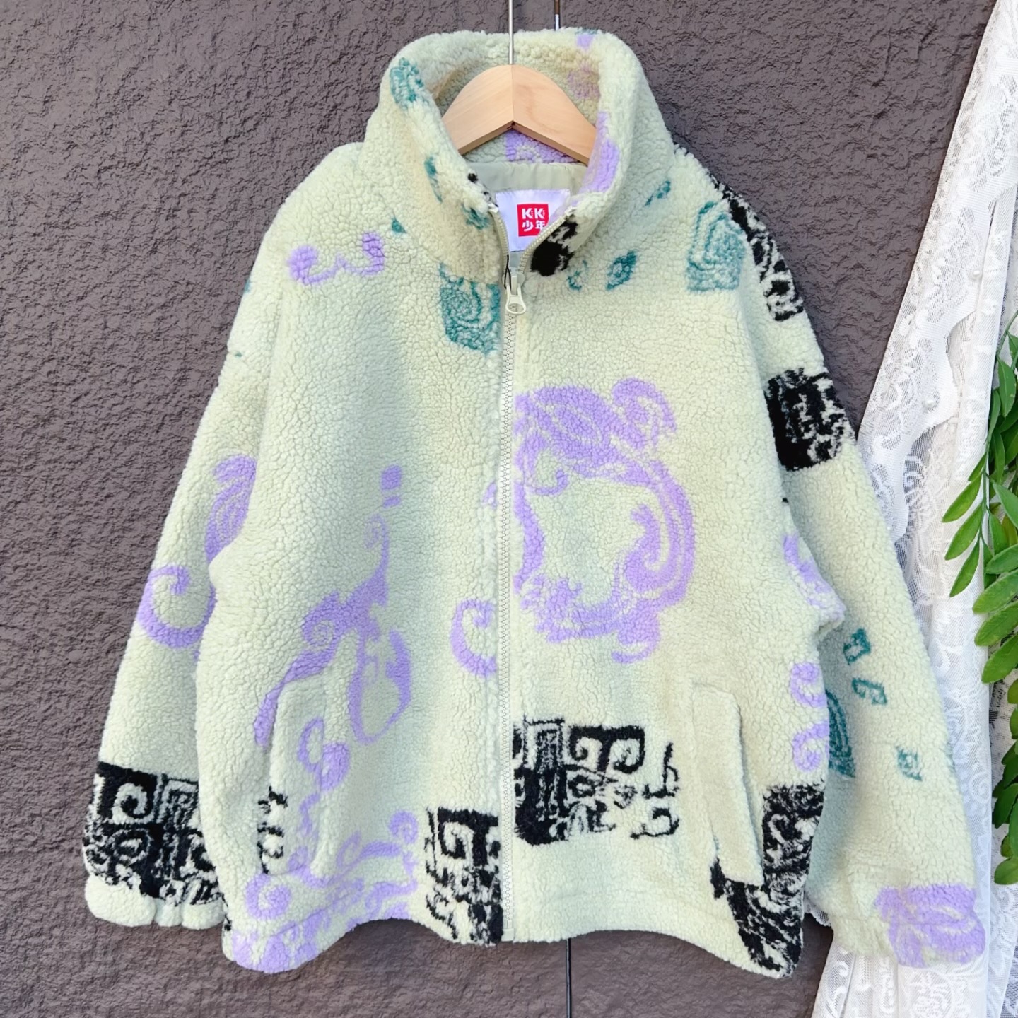 柜579KK 男童外套秋冬款新款儿童冬季羊羔绒毛毛衣中大童帅洋气潮