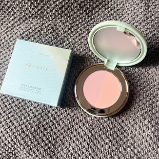 一盘封神！TIMAGE/彩棠mini双色腮红盘02桃羞03杏俏膨胀收缩色正