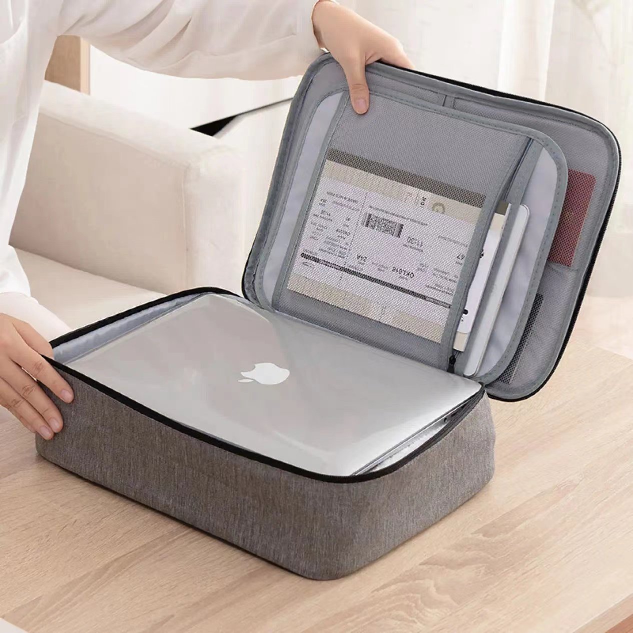 欧润哲 证件收纳包 家用票据多功能文件袋旅行证件收纳袋 双层,收纳整理,卡包/证件包,淘宝优惠券,粉丝福利购,淘宝优惠卷