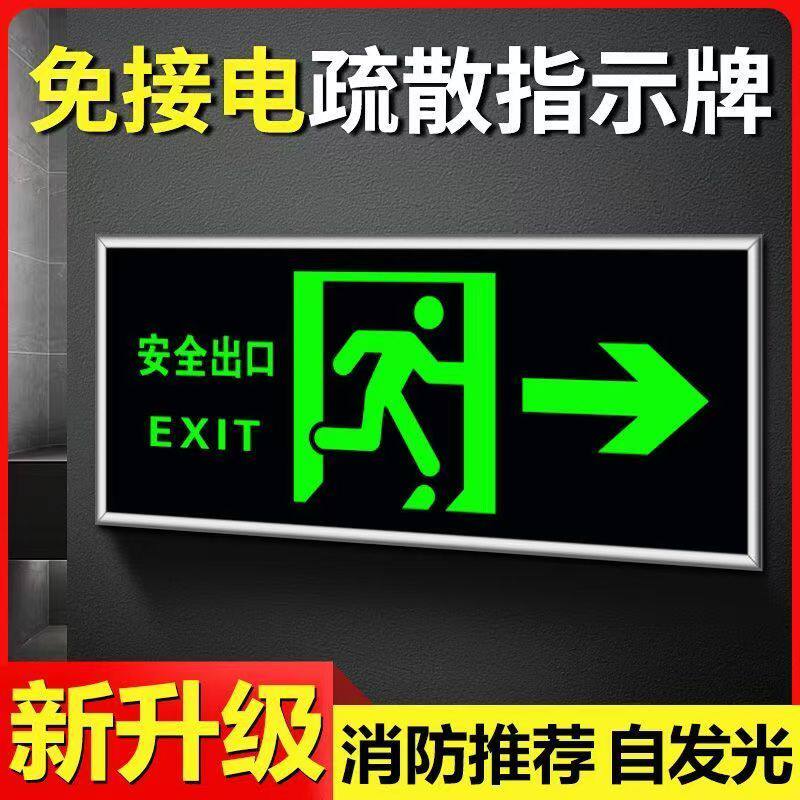自发光消防新国标应急疏散指示牌