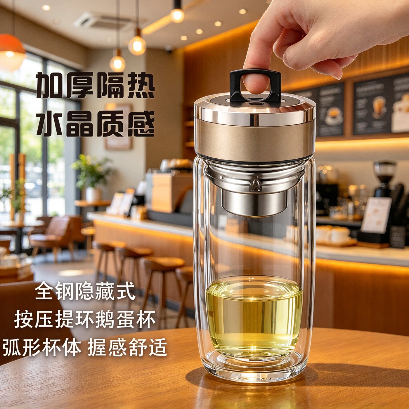 高硼硅玻璃杯家用泡茶