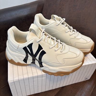 MLB Bigball Chunky新款情侣款韩系老花NY增高老爹鞋3ASHC104N