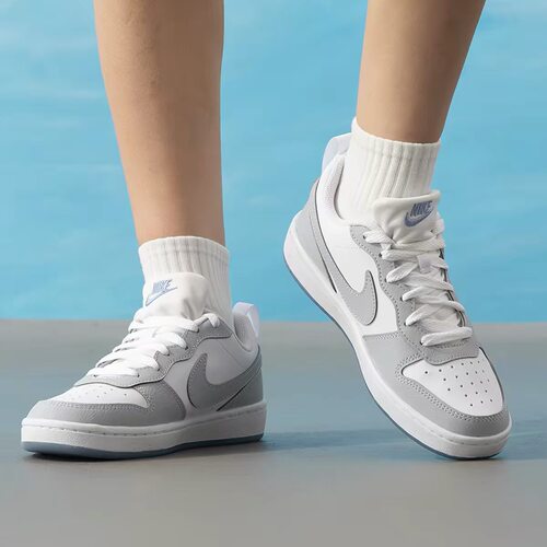 NIKE耐克 COURT BOROUGH低帮简版空军一号运动休闲板鞋IQ2725-100