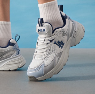 MLB 增高老爹鞋合成革厚底 街头舒适柔软百搭运动风3ARNC055N
