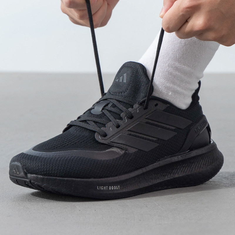 阿迪达斯/Adidas PUREBOOST 5 黑色潮流男女跑步鞋运动鞋 IH3833