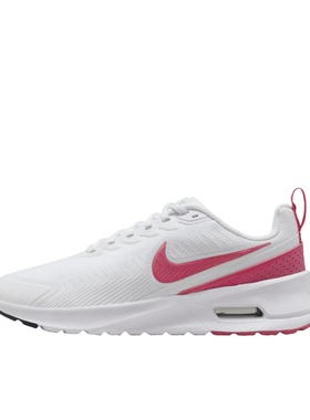 Nike耐克AIR MAX NUAXIS网面透气轻便运动休闲跑鞋粉白HF1233-100