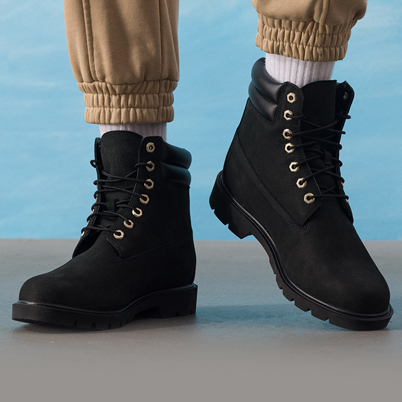 添柏岚TIMBERLAND黑色男子2026新款工装踢不烂休闲高帮靴A27X6015