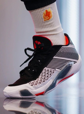 Air Jordan 38 Low AJ38低帮 灰黑红气垫实战篮球鞋 FD2325-101