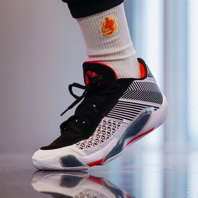 Air Jordan 38 Low AJ38低帮 灰黑红气垫实战篮球鞋 FD2325-101