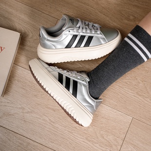 Adidas/阿迪达斯 GRAND COURT PLATFORM厚底休闲鞋IH9110
