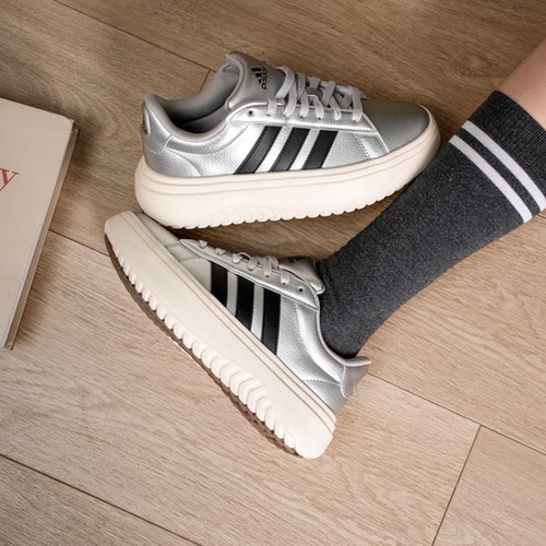 Adidas/阿迪达斯 GRAND COURT PLATFORM厚底休闲鞋IH9110