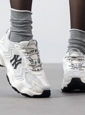 MLB CARGO CHUNKY情侣款运动厚底增高板鞋3ASHW075N-50WHS