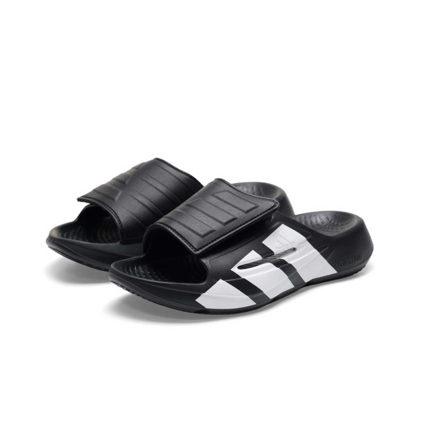 Adidas阿迪达斯wearLightblaze Slide百搭防滑防磨厚底一字拖鞋