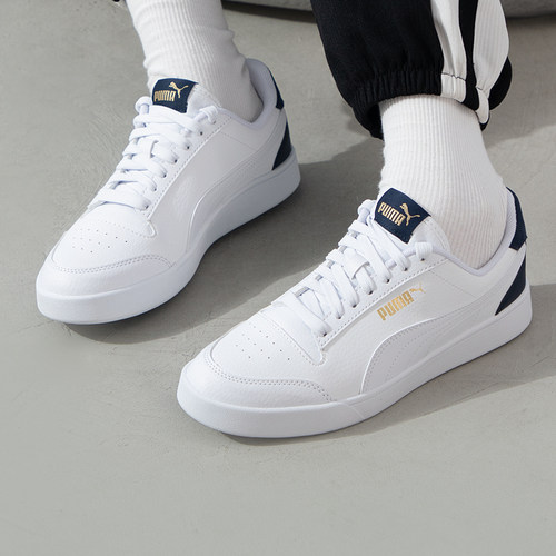 Puma Shuffle 防滑耐磨 休闲 复古 滑板鞋 红色/白色