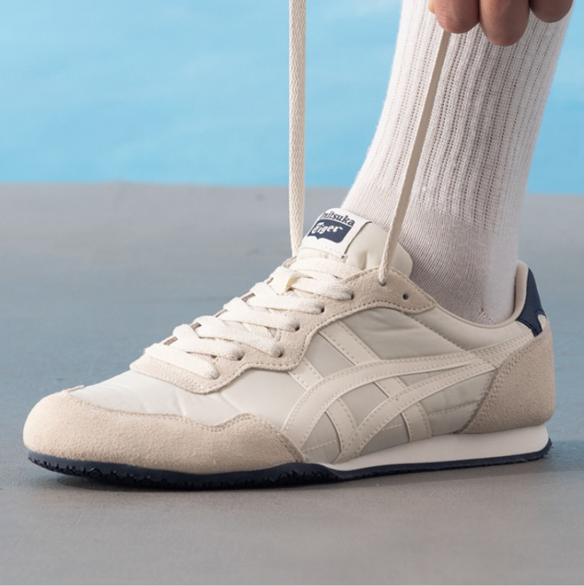 Onitsuka Tiger/鬼冢虎 SERRANO男女同款帆布小白鞋运动休闲鞋