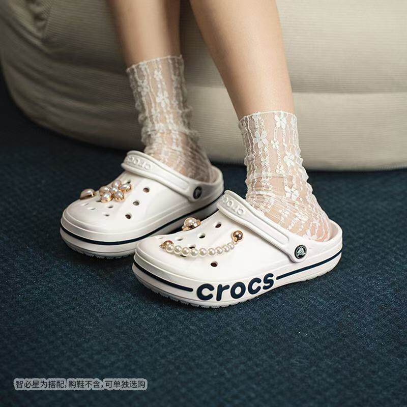 Crocs/卡骆驰洞洞鞋夏季包头鞋贝雅卡骆班Clog休闲沙滩鞋205089