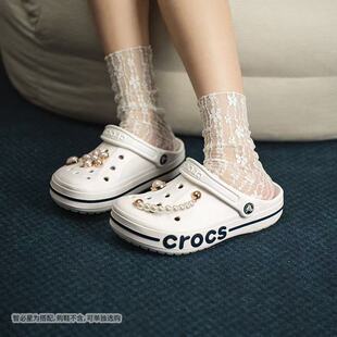 Crocs/卡骆驰洞洞鞋夏季包头鞋贝雅卡骆班Clog休闲沙滩鞋205089