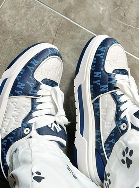 MLB厚底休闲鞋男鞋女鞋2025新款时尚潮流运动鞋板鞋3ASXCMN4N