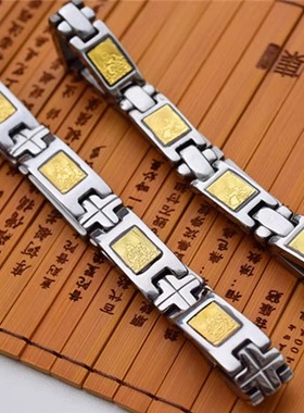 能量貔貅妈祖观音钛钢手链