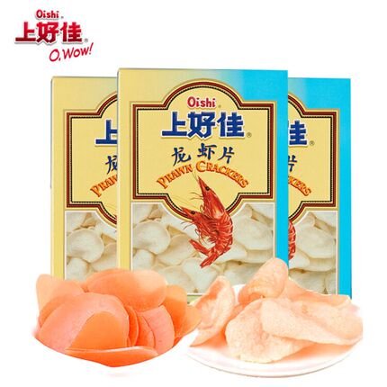 上好佳龙虾片200g半成品自己炸油炸鲜虾片膨化休闲零食品小吃