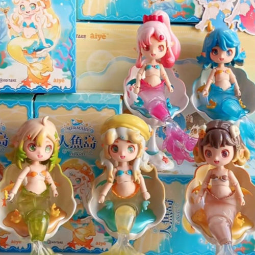 正版人鱼岛BJD可动人偶系列盲盒