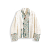 新中式 素宋制满分桑蚕丝宋锦外套H25013 汉元