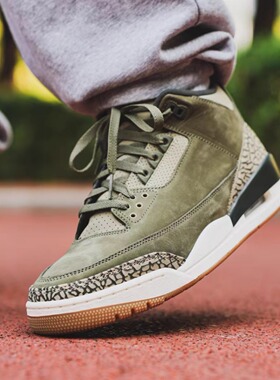 Nike/耐克Jordan Air Jordan 3 中帮篮球鞋男款白色CT8532-111