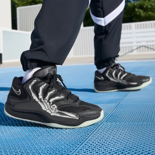 Nike/耐克KD 18 EP 舒适防滑耐磨低帮篮球鞋男款灰白HV1991-001