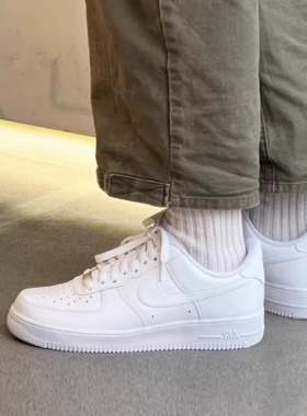 Nike/耐克 Air Force1  空军黑白低帮男子运动休闲板鞋FZ0627-010