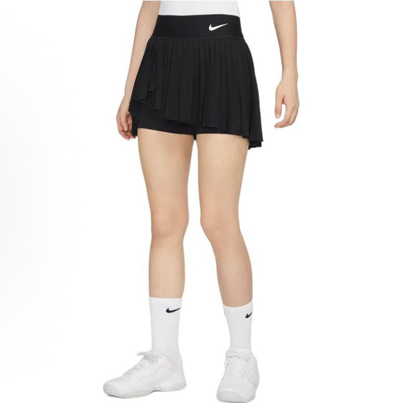 耐克純色網球百褶短裙