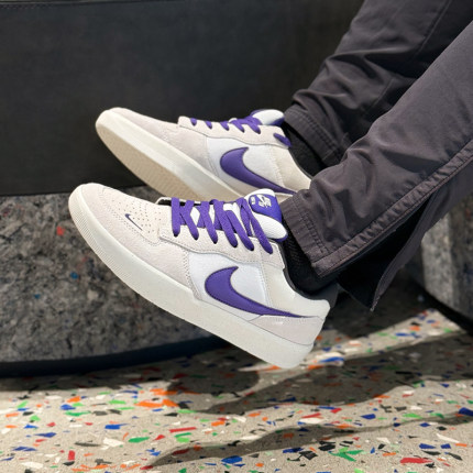 Nike/耐克SB Force 58 防滑耐磨低帮板鞋 男女同款白色DV5477-006