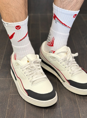 Nike/耐克 Jordan FLIGHT COURT 复古篮球鞋男款米黑色IH7321-131