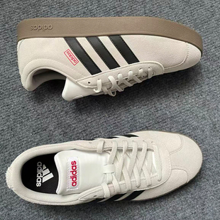 Adidas/阿迪达斯VL COURT 2.0百搭低帮板鞋男女同款灰黑色JS3003